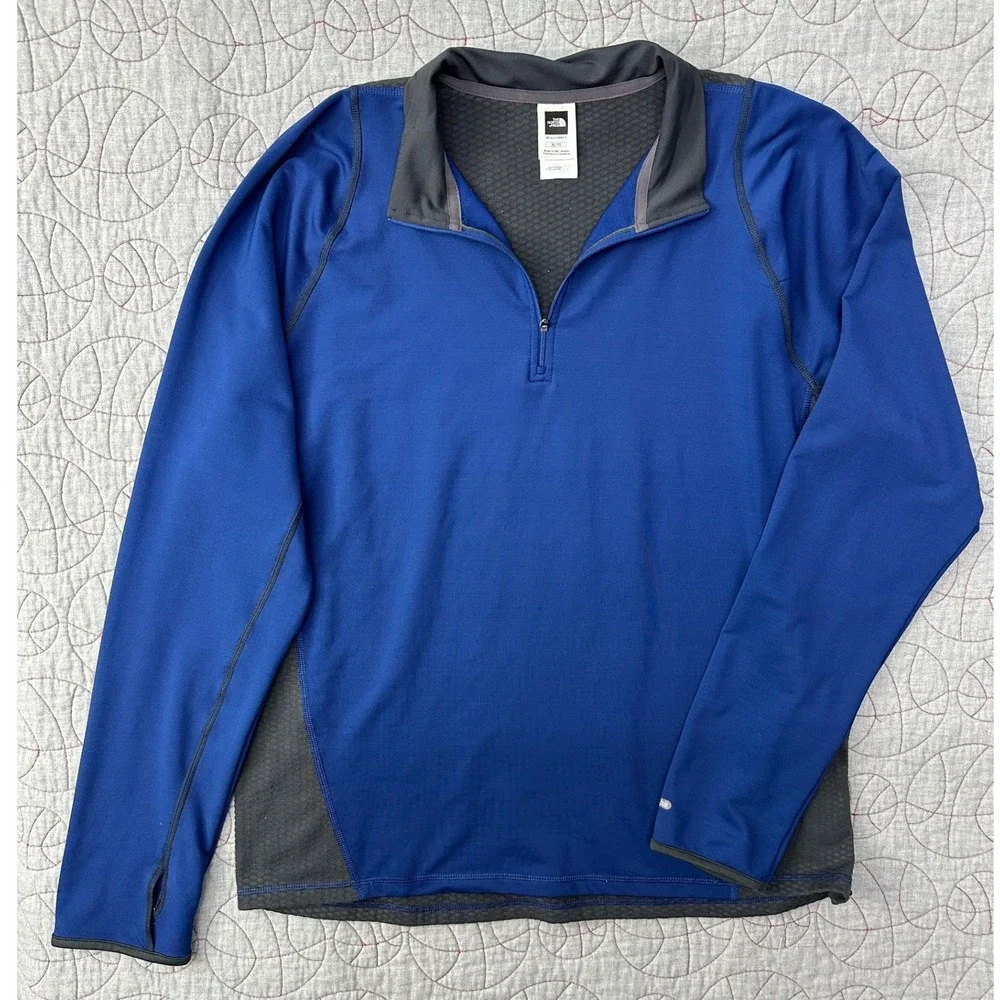 The North‎ Face 1/4 Zip Pullover Blue Flight Series VaporWick / Mens XL